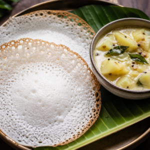 Appam with Potato Stew